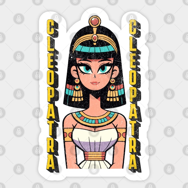 Queen Cleopatra Ancient Egyptian History Ancient Egypt Sticker by Yesteeyear